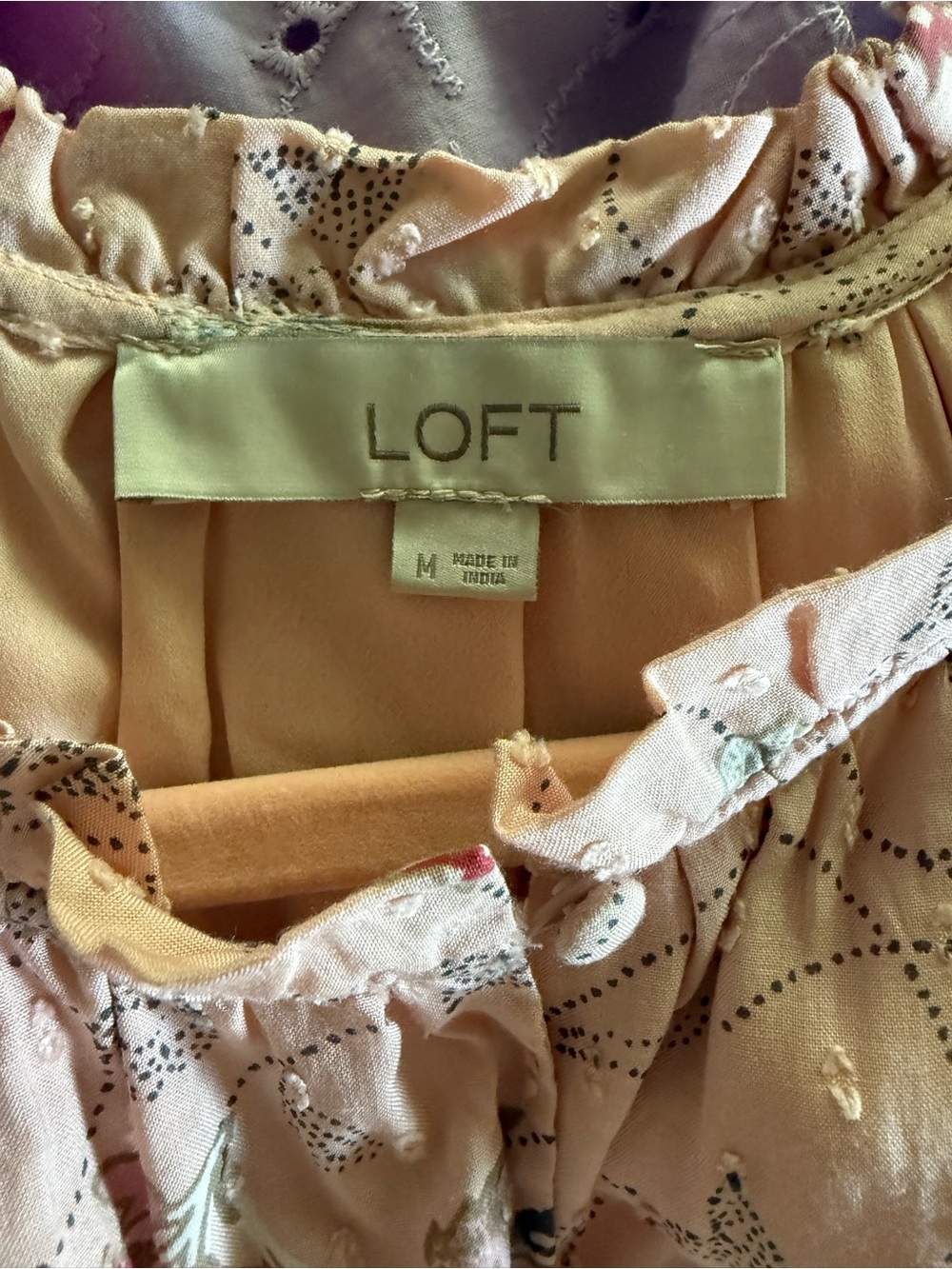 Women’s Loft Pink Floral Dress - Picture 10 of 11